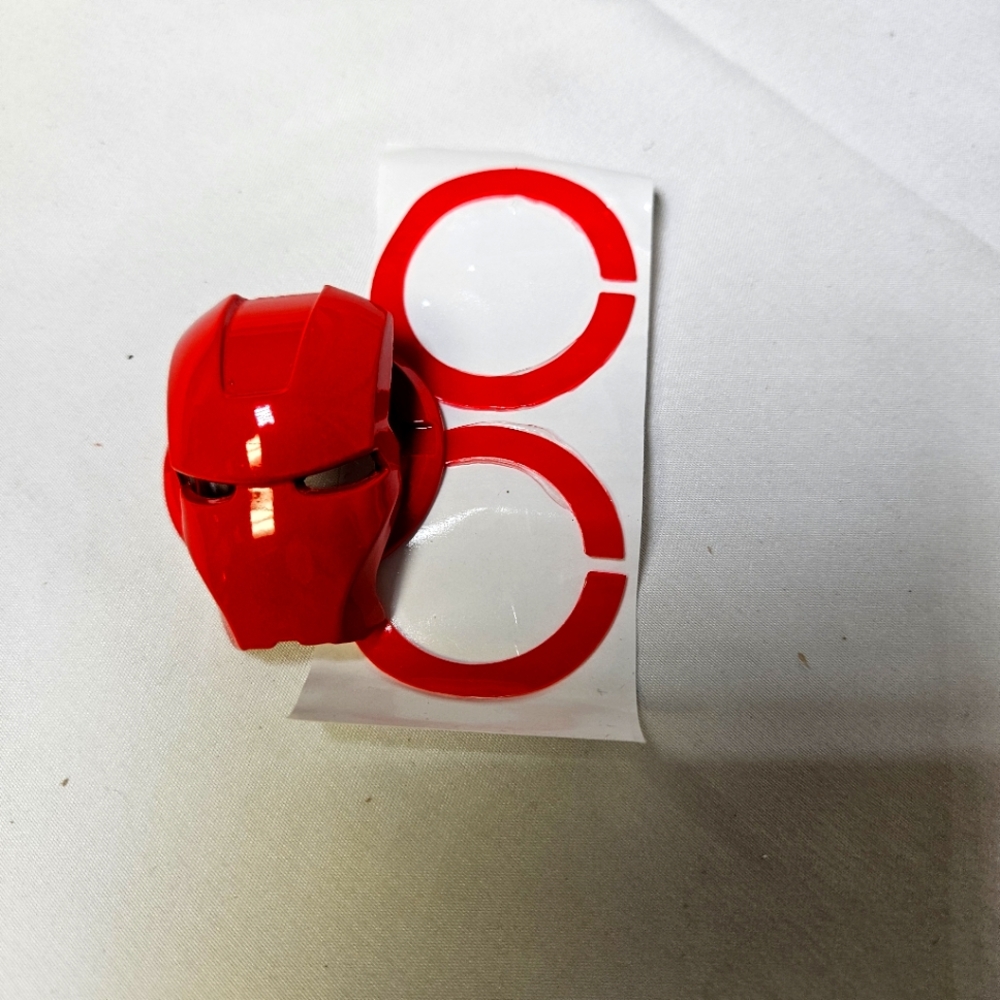 Ironman Red Push Start Button Cover For‎ Vehicle
